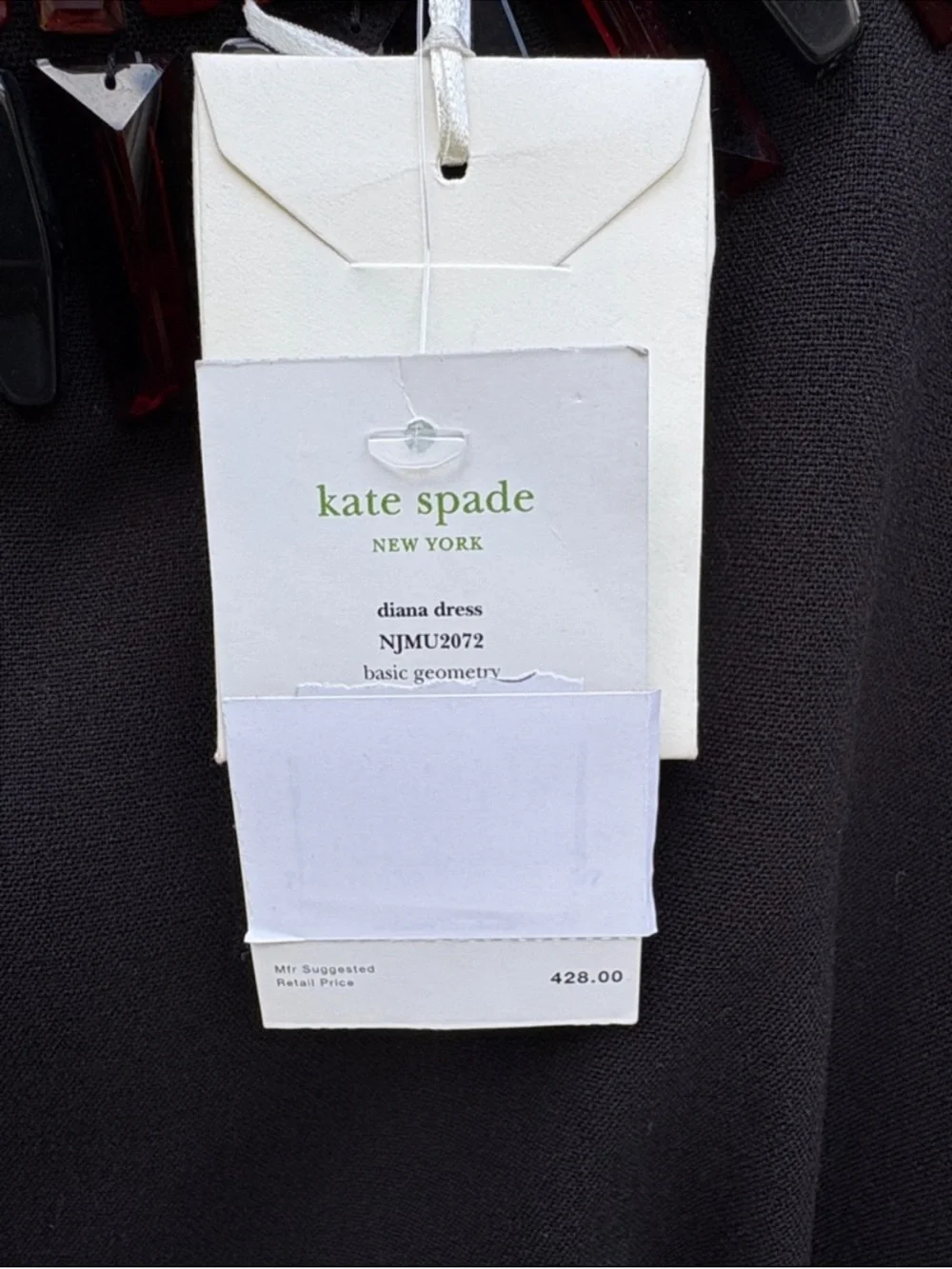NWT Kate Spade Diane Beaded Neckline Sheath Dress Black Size 8 Retail $428.00